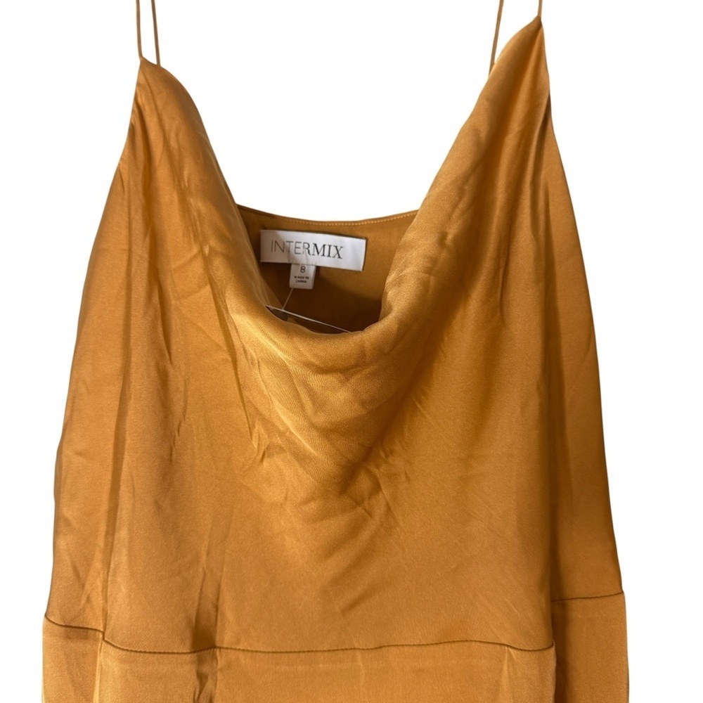 Intermix  Paris Cowl Neck Midi Dress 8 - Picture 5 of 9